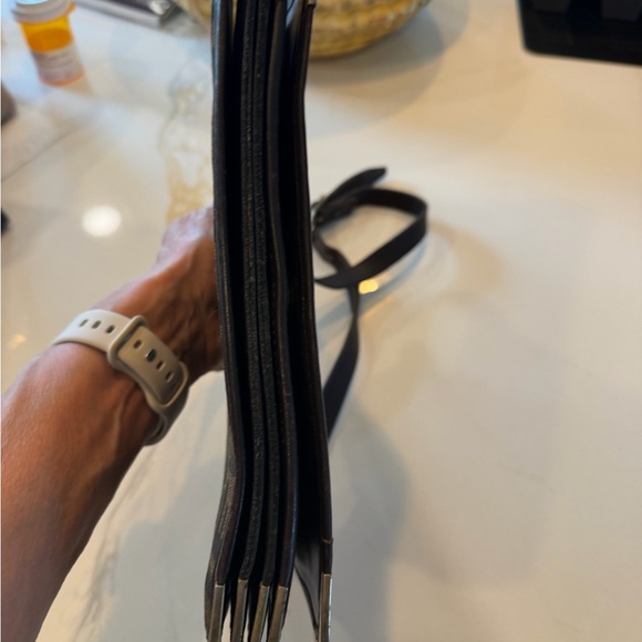 Fendi Brown Leather Logo Interior with Gold Stamp - Picture 8 of 11